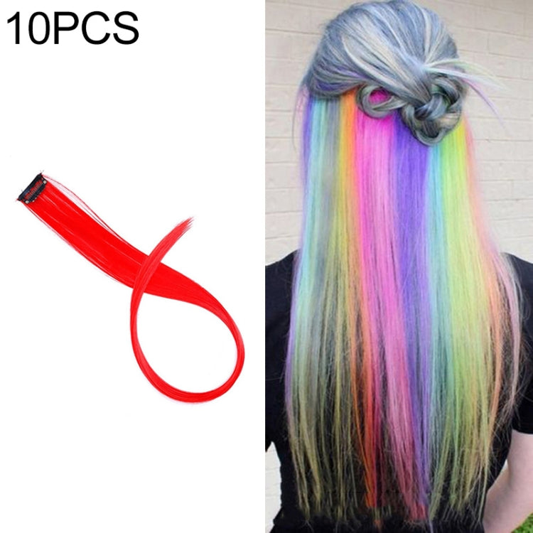 10 PCS Chemical Fiber Wig One-Step Gradient Color Single Card Wig, Stretched Length:24inches(27#) - free shipping - PMC TechLife - Order now!