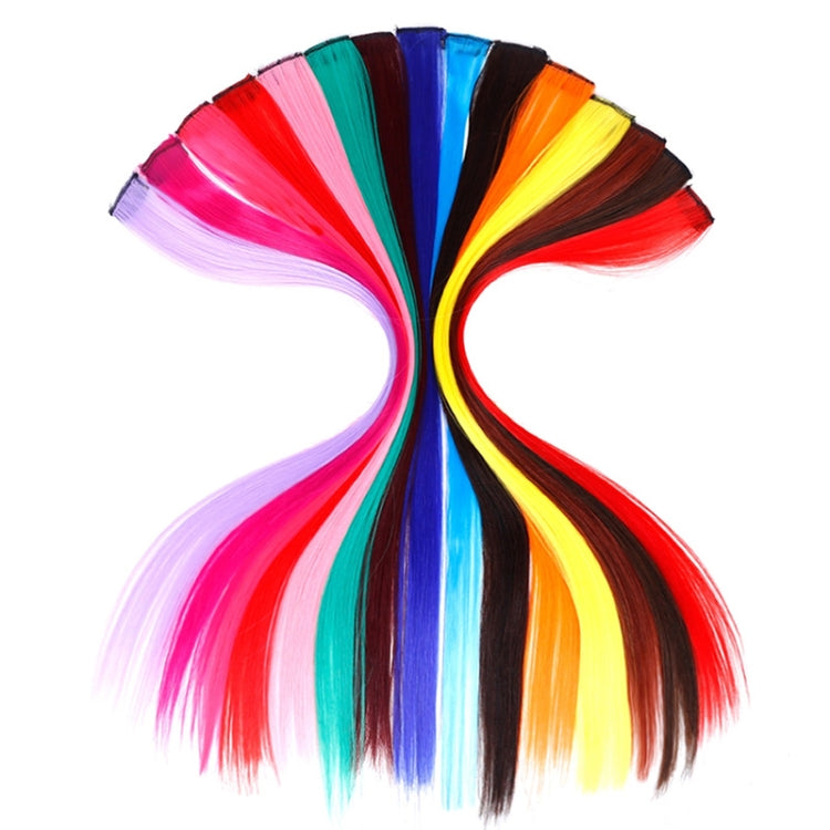 10 PCS Chemical Fiber Wig One-Step Gradient Color Single Card Wig, Stretched Length:24inches(27#) - free shipping - PMC TechLife - Order now!