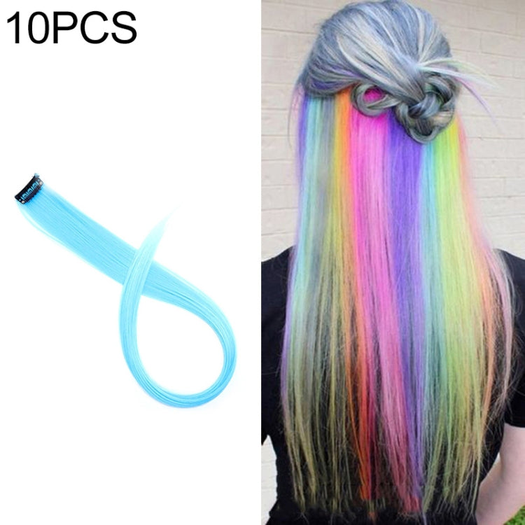 10 PCS Chemical Fiber Wig One-Step Gradient Color Single Card Wig, Stretched Length:24inches(46#) - free shipping - PMC TechLife - Order now!