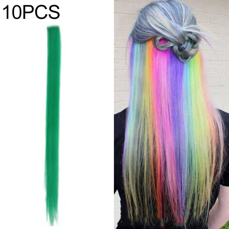 10 PCS Chemical Fiber Wig One-Step Gradient Color Single Card Wig, Stretched Length:24inches(35#) - free shipping - PMC TechLife - Order now!