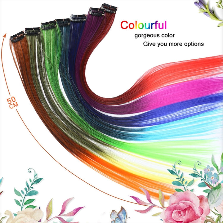 10 PCS Chemical Fiber Wig One-Step Gradient Color Single Card Wig, Stretched Length:24inches(37#) - free shipping - PMC TechLife - Order now!
