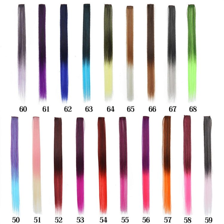 10 PCS Chemical Fiber Wig One-Step Gradient Color Single Card Wig, Stretched Length:24inches(39#) - free shipping - PMC TechLife - Order now!