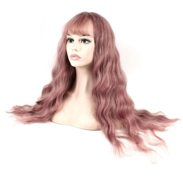 Fluffy Long Curly Hair Mix Womens Wigs - free shipping - PMC TechLife - Order now!