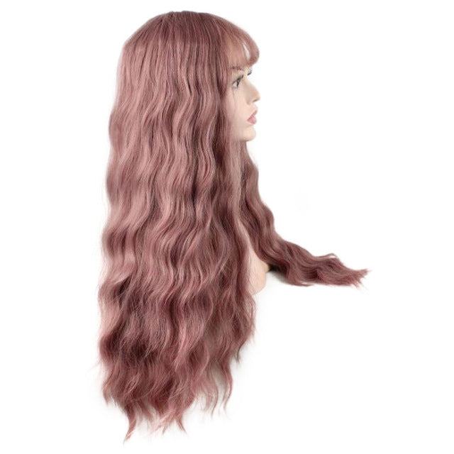 Fluffy Long Curly Hair Mix Womens Wigs - free shipping - PMC TechLife - Order now!