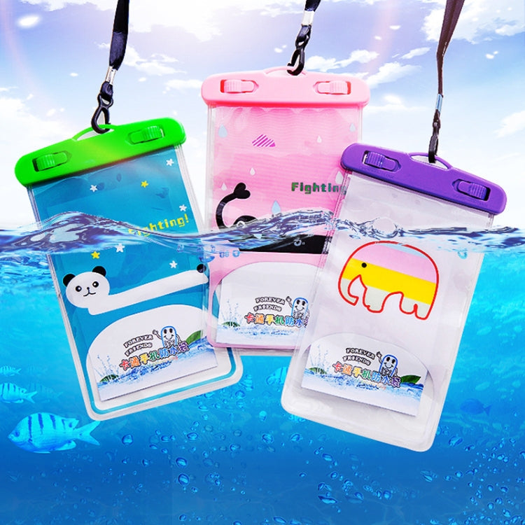 10 PCS Large Outdoor Photo Transparent Waterproof Cartoon Mobile Phone Bag, Style:Elephant - free shipping - PMc TechLife - Order now!