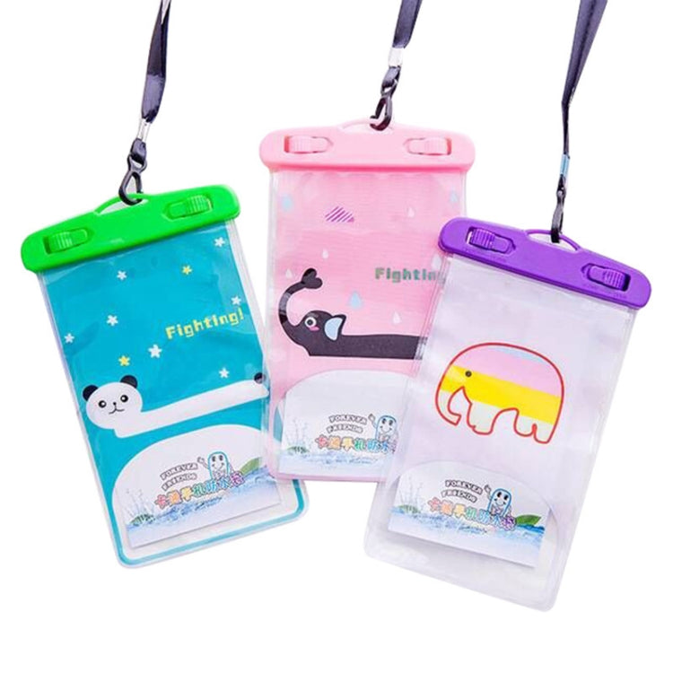 10 PCS Large Outdoor Photo Transparent Waterproof Cartoon Mobile Phone Bag, Style:Elephant - free shipping - PMc TechLife - Order now!