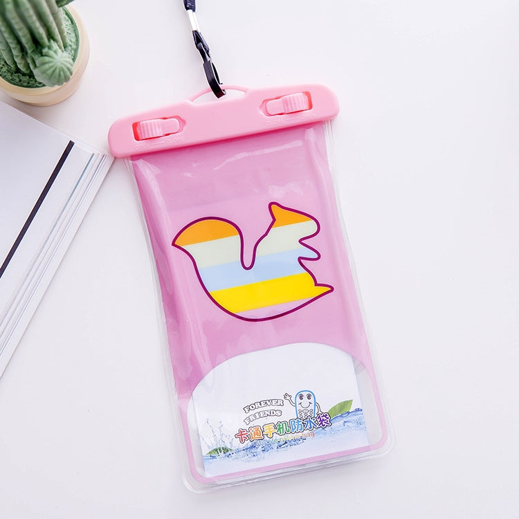 10 PCS Large Outdoor Photo Transparent Water-resistant Cartoon Mobile Phone Bag, Style:Squirrel - Water-resistant Bag by PMc TechLife | Online Shopping South Africa | PMc TechLife | Buy Now Pay Later Mobicred