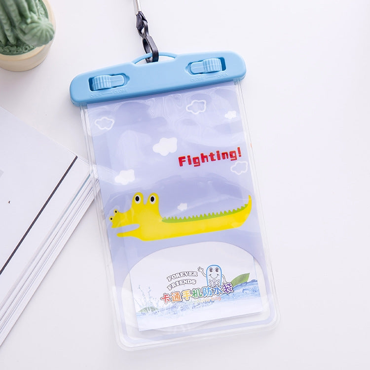 10 PCS Large Outdoor Photo Transparent Waterproof Cartoon Mobile Phone Bag, Style:Crocodile - free shipping - PMc TechLife - Order now!