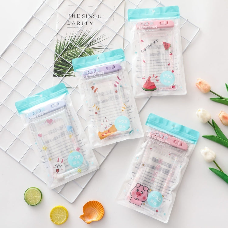 Cartoon Transparent Swimming Inflatable Air Bag Floating Mobile Phone Waterproof Bag, Random Color Delivery - free shipping - PMc TechLife - Order now!