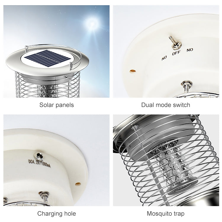 Outdoor Solar Waterproof Mosquito Lamp Mosquito Repellent, Color:TM02 Black - Outdoor Insect Repellent by PMC TechLife | Online Shopping South Africa | PMC TechLife | Buy Now Pay Later Mobicred
