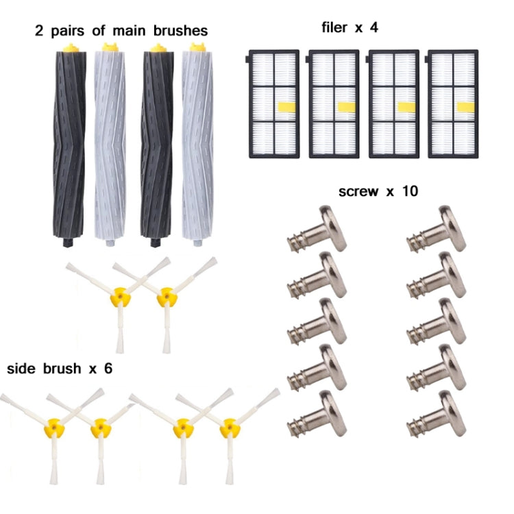 22 PCS/Set Sweeper Accessories For iRobot Roomba 89 Series - For iRobot Accessories by PMC TechLife | Online Shopping South Africa | PMC TechLife | Buy Now Pay Later Mobicred