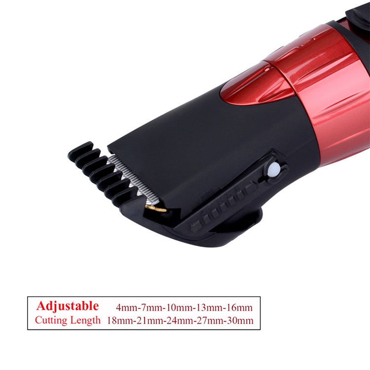 Waterproof Electric Hair Clipper Rechargeable Hair Trimmer Hair Cutting Machine Haircut Beard Trimer, EU Plug(Grey) - free shipping - PMC TechLife - Order now!