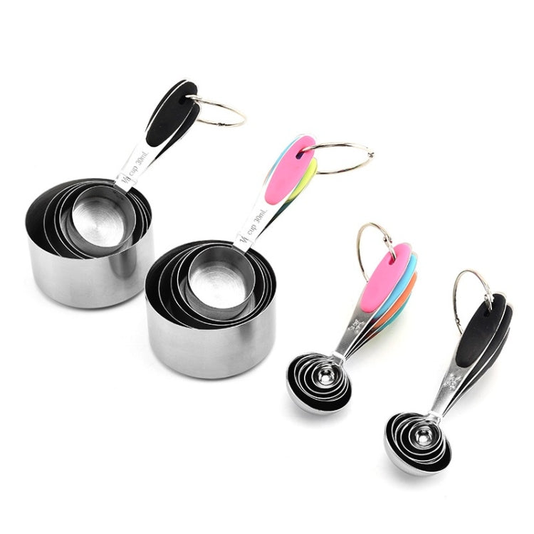 5 in 1 Stainless Steel Measuring Spoon Set Coffee Spoon Baking Kitchen Gadget, Style:Measuring Spoon(Black) - Coffee Tools by PMC TechLife | Online Shopping South Africa | PMC TechLife | Buy Now Pay Later Mobicred