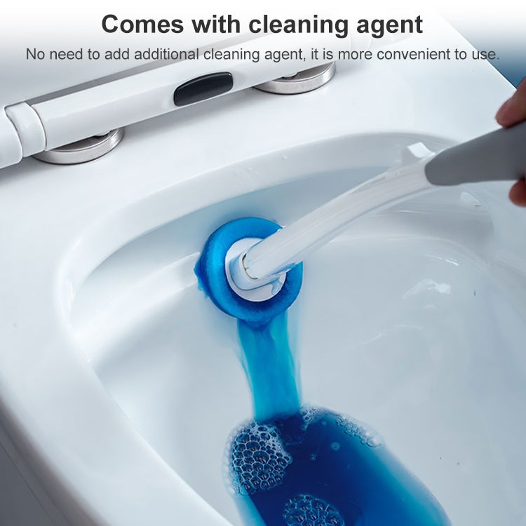 Disposable Toilet Brush Long Handle Cleaning Brush With Base Hanging Toilet Brush Set(White) - Cleaning Tools by PMc TechLife | Online Shopping South Africa | PMc TechLife | Buy Now Pay Later Mobicred