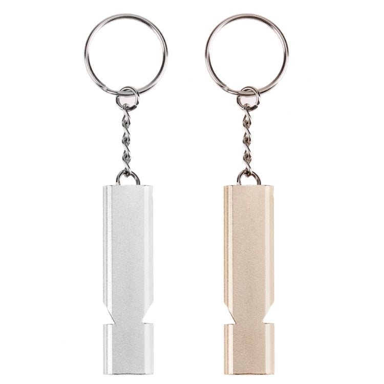 3 PCS Mini Portable 120db Double Pipe High Decibel Outdoor Camping Hiking Survival Whistle Double-frequency Emnergecy Whistle Keychain(Silver) - Emergency Tools by YYEDC | Online Shopping South Africa | PMC TechLife | Buy Now Pay Later Mobicred