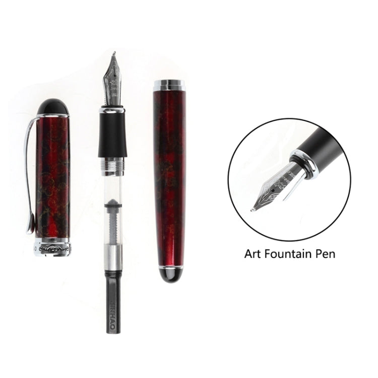X750 Stationery Stainless Steel Fountain Pen Medium Nib Ink Pens School Oiifice Gift, Nib Size:0.5mm(Black) - Fountain Pens by PMc TechLife | Online Shopping South Africa | PMc TechLife | Buy Now Pay Later Mobicred