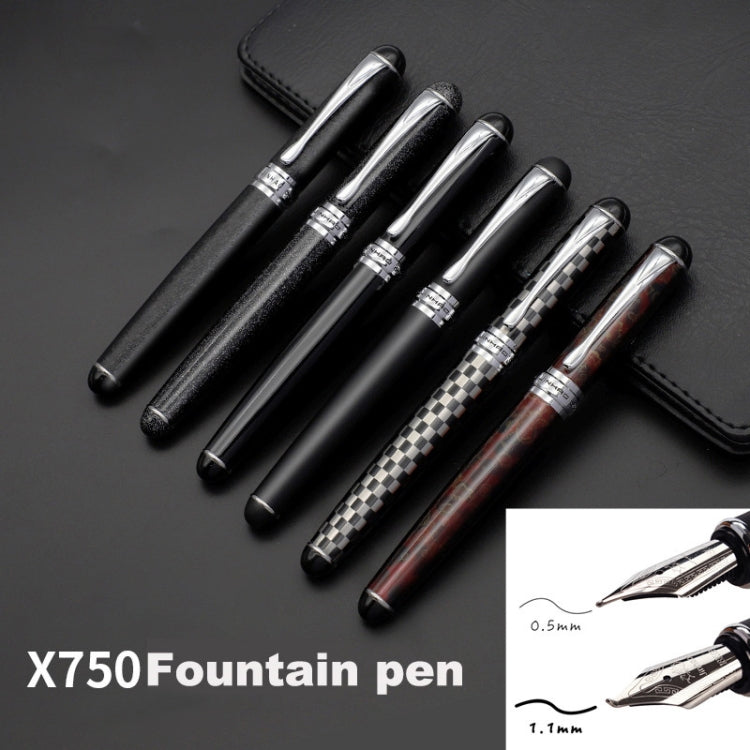 X750 Stationery Stainless Steel Fountain Pen Medium Nib Ink Pens School Oiifice Gift, Nib Size:1.1mm(Ivory) - Fountain Pens by PMc TechLife | Online Shopping South Africa | PMc TechLife | Buy Now Pay Later Mobicred