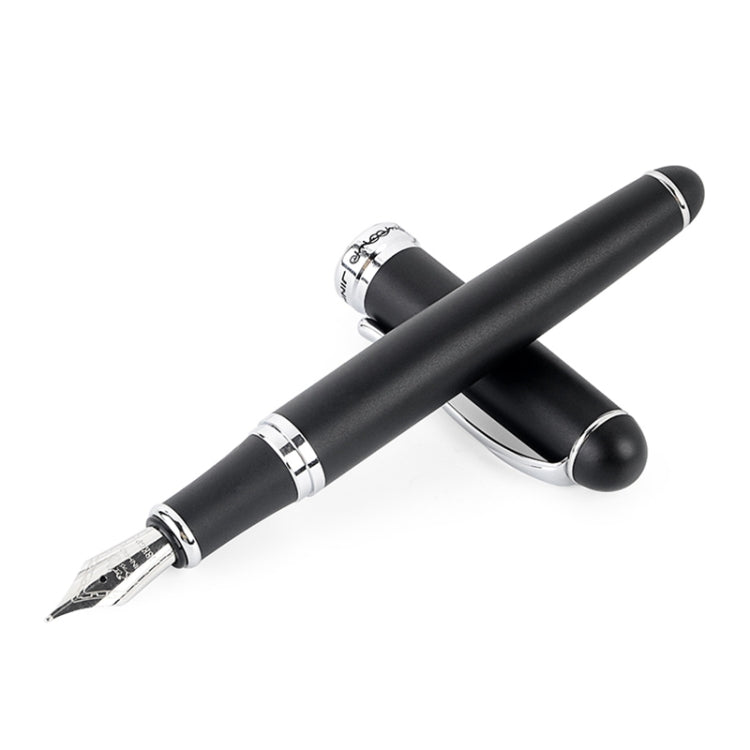X750 Stationery Stainless Steel Fountain Pen Medium Nib Ink Pens School Oiifice Gift, Nib Size:1.1mm(Matte Black) - Fountain Pens by PMc TechLife | Online Shopping South Africa | PMc TechLife | Buy Now Pay Later Mobicred