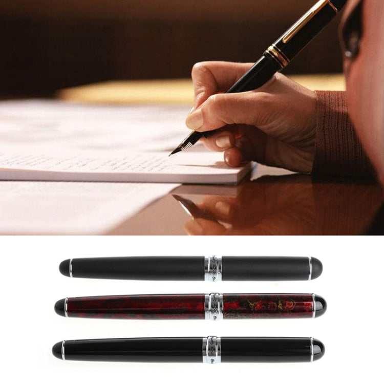 X750 Stationery Stainless Steel Fountain Pen Medium Nib Ink Pens School Oiifice Gift, Nib Size:1.1mm(Red Pattern) - free shipping - PMc TechLife - Order now!