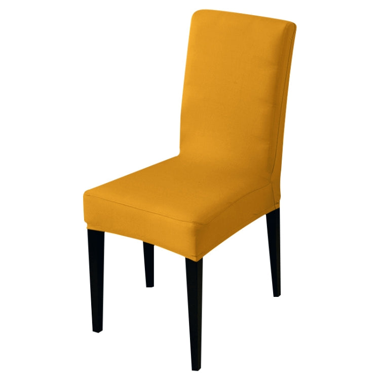 Modern Plain Color Chair Cover Spandex Stretch Elastic Wedding Banquet Chair Covers Dining Seat Cover Pastoral Hotel Cover, Specification:Universal Size(Ginger) - free shipping - PMC TechLife - Order now!