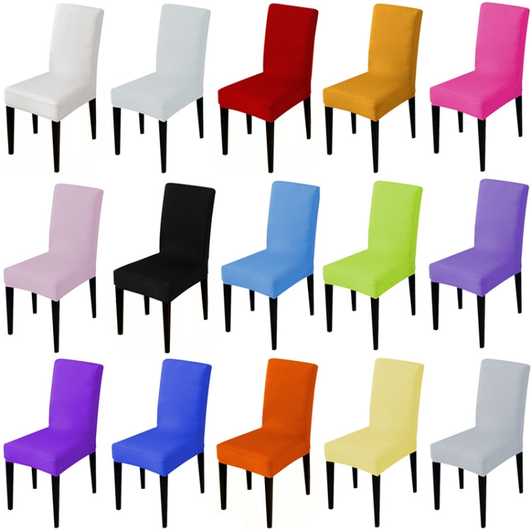 Modern Plain Color Chair Cover Spandex Stretch Elastic Wedding Banquet Chair Covers Dining Seat Cover Pastoral Hotel Cover, Specification:Universal Size(Ginger) - free shipping - PMC TechLife - Order now!