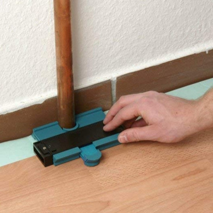 120mm Plastic Universal Pipe Wood Ducts Profile Marking Tool Duplicator Tooth Contour Copy Vacuum Packaging(Blue) - Measuring Tools by PMC TechLife | Online Shopping South Africa | PMC TechLife