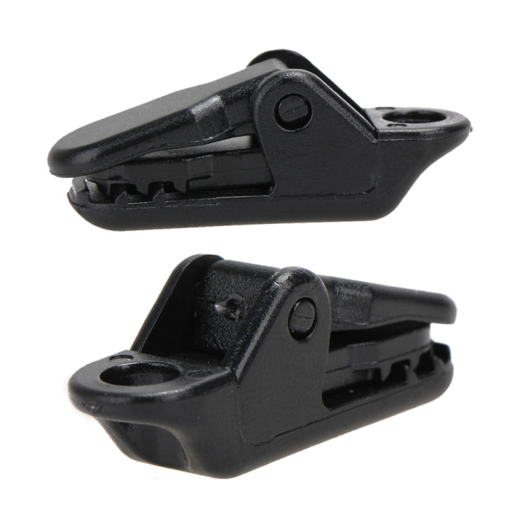 10pcs Tents Accessories Awning Wind Rope Clamp Plastic Clip Outdoor Camping Tent Alligator Cip Hook(Black) - Tents & Accessories by JD | Online Shopping South Africa | PMC TechLife | Buy Now Pay Later Mobicred