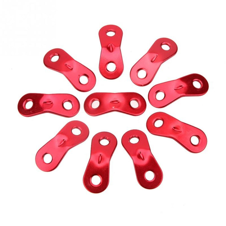 10 PCS Outdoor Camping Aluminum Alloy Cord Runners Rope Tensioners Tent Guy Line Rope Tensioners(Red) - Tents & Accessories by PMC TechLife | Online Shopping South Africa | PMC TechLife | Buy Now Pay Later Mobicred