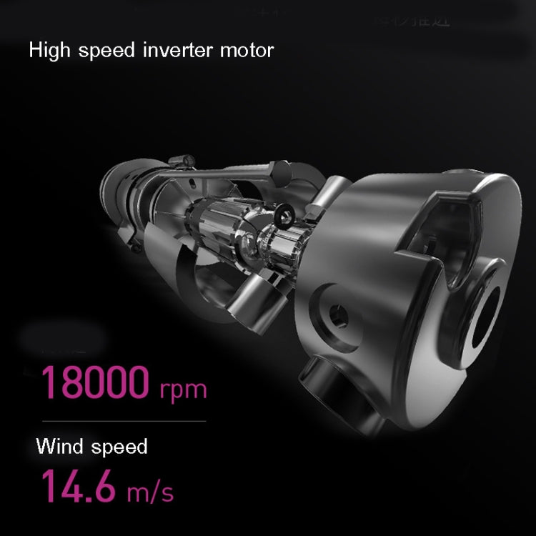 Mingge T1 T Style 1800W High-power Cold Hot Air Wind Fast Drying Folding Hair Dryer, Plug Type:EU Plug(White) - free shipping - PMC TechLife - Order now!