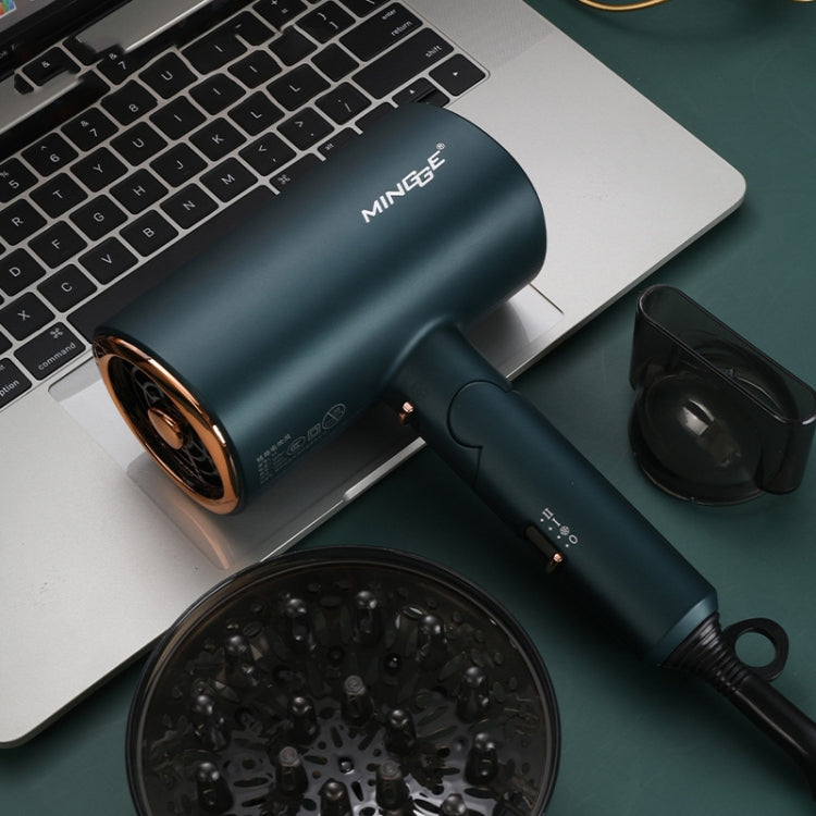 Mingge T1 T Style 1800W High-power Cold Hot Air Wind Fast Drying Folding Hair Dryer, Plug Type:EU Plug( Green) - free shipping - PMC TechLife - Order now!
