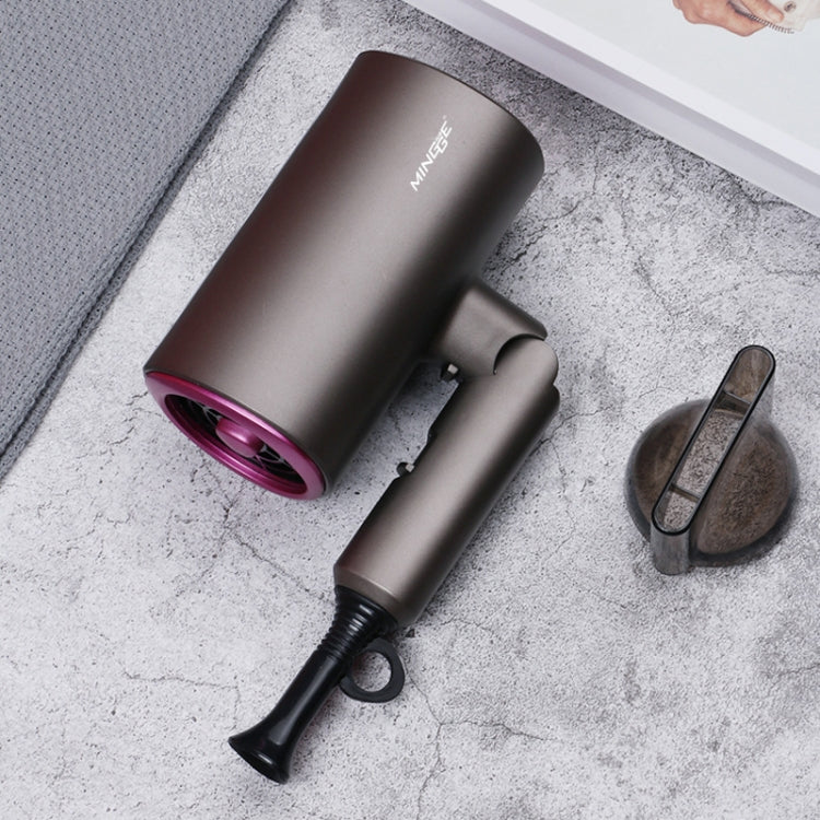 Mingge T1 T Style 1800W High-power Cold Hot Air Wind Fast Drying Folding Hair Dryer, Plug Type:UK Plug(Gray) - free shipping - PMC TechLife - Order now!