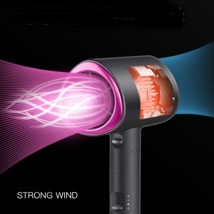 Mingge T1 T Style 1800W High-power Cold Hot Air Wind Fast Drying Folding Hair Dryer, Plug Type:UK Plug(Gray) - free shipping - PMC TechLife - Order now!