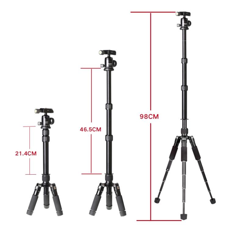 Xiletu FM5S-MINI 5-Section Folding Legs Mini Desktop Tripod Mount(Black) - free shipping - PMC TechLife - Order now!