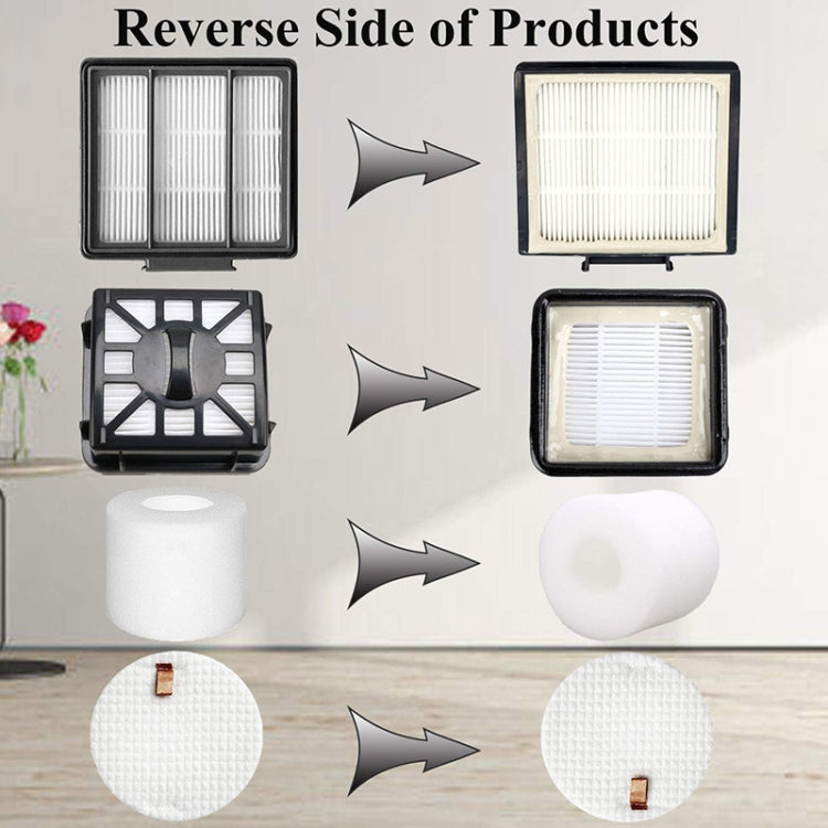 8 PCS/Set Vacuum Cleaner Filter Set For Shark IQ R101AE IQ R101 / RV1001 - For Shark Accessories by PMC TechLife | Online Shopping South Africa | PMC TechLife | Buy Now Pay Later Mobicred