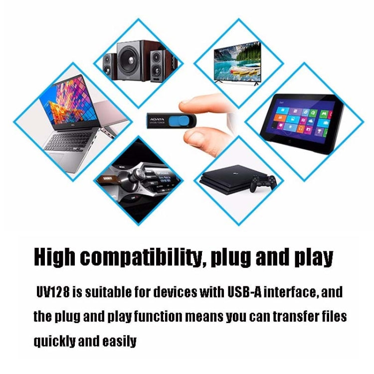 ADATA UV128 Car Speaker Office Storage U Disk, Capacity: 64GB, Random Color Delivery - free shipping - PMC Jewellery - Order now!