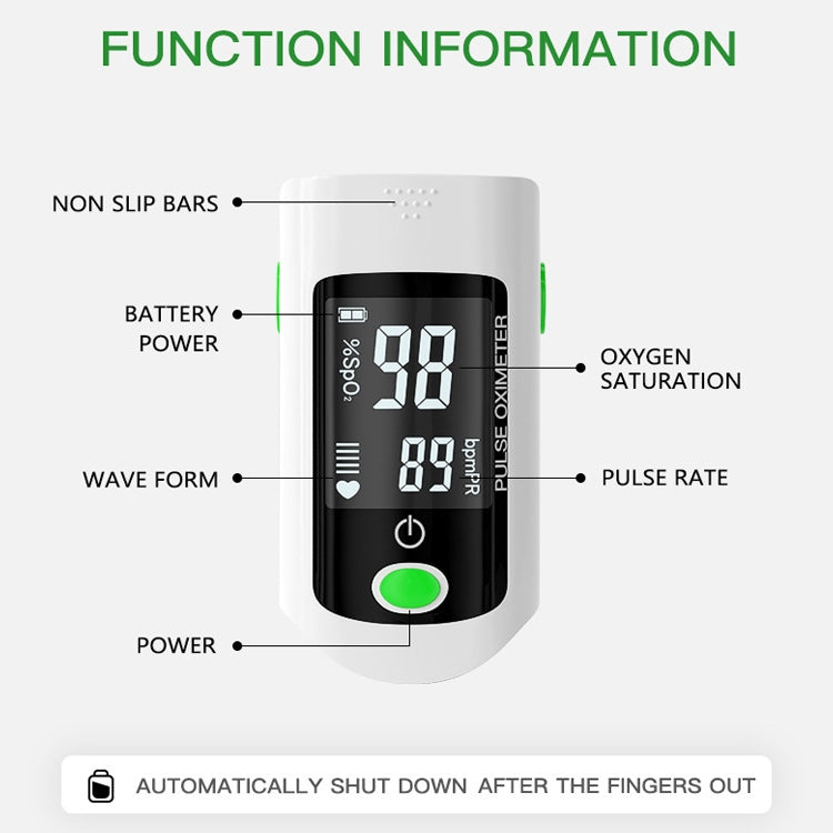 X1805 Oxygen Saturation Detector Medical Monitoring Heart Rate Finger Clip Oximeter (Blue) - free shipping - PMC TechLife - Order now!