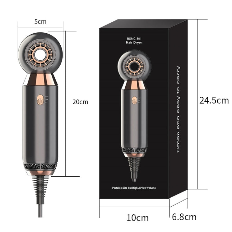 Mdjc-806 Travel Leafless Mini Hair Dryer Hotel Wall-Mounted Hair Dryer(EU Plug) - free shipping - PMC TechLife - Order now!