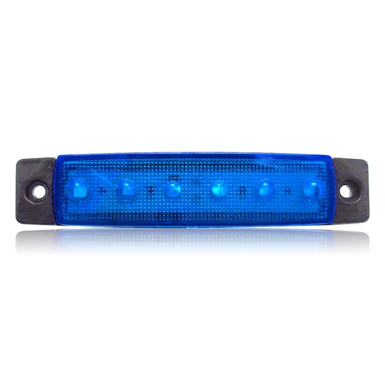 4 PCS 12V 6 SMD Auto Car Bus Truck Wagons External Side Marker Lights LED Trailer Indicator Light Rear Side Lamp(Blue) - Clearance Lights by PMC TechLife | Online Shopping South Africa | PMC TechLife | Buy Now Pay Later Mobicred