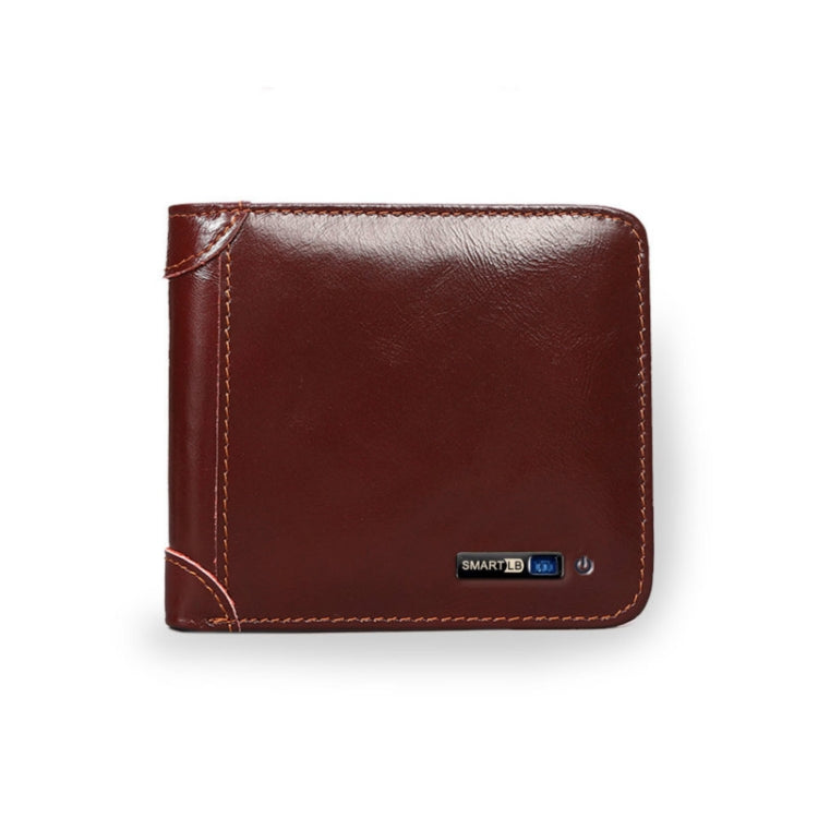 Men Leather Business Wallet Smart Anti-Lost Anti-Theft Wallet, Style:Smart(Wine Red) - Wallets by PMc TechLife | Online Shopping South Africa | PMc TechLife | Buy Now Pay Later Mobicred
