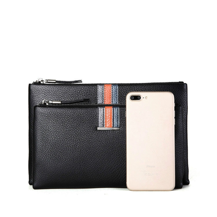 Men Leather Casual Clutch Leather Smart Anti-Theft & Anti-Lost Coin Purse, Size:Small - Wallets by PMc TechLife | Online Shopping South Africa | PMc TechLife | Buy Now Pay Later Mobicred