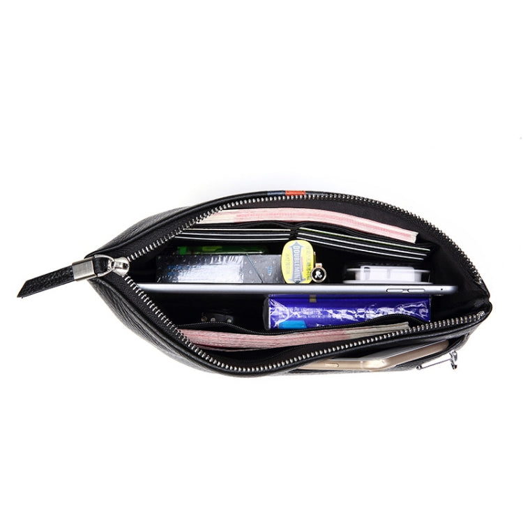 Men Leather Casual Clutch Leather Smart Anti-Theft & Anti-Lost Coin Purse, Size:Small - Wallets by PMc TechLife | Online Shopping South Africa | PMc TechLife | Buy Now Pay Later Mobicred