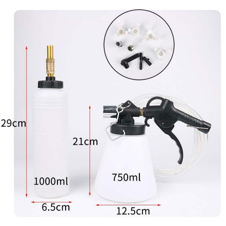 Pneumatic Brake Fluid Changer Automobile Brake Fluid Replacement Joint Filler Emptying Tool Brake Fluid Change Tool, Style:Double Pot - Hand Tool Sets by PMC TechLife | Online Shopping South Africa | PMC TechLife | Buy Now Pay Later Mobicred