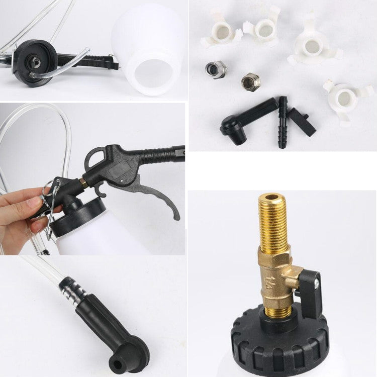 Pneumatic Brake Fluid Changer Automobile Brake Fluid Replacement Joint Filler Emptying Tool Brake Fluid Change Tool, Style:Double Pot - Hand Tool Sets by PMC TechLife | Online Shopping South Africa | PMC TechLife | Buy Now Pay Later Mobicred