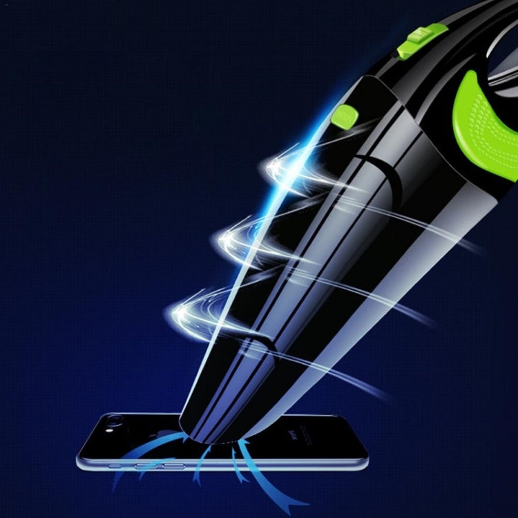 Wireless Car Vacuum Cleaner Handheld Mini Vacuum Cleaner Super Suction Wet And Dry Dual Use Portable Vacuum Cleaner(Black+Green) - Vacuum Cleaner by PMC TechLife | Online Shopping South Africa | PMC TechLife | Buy Now Pay Later Mobicred