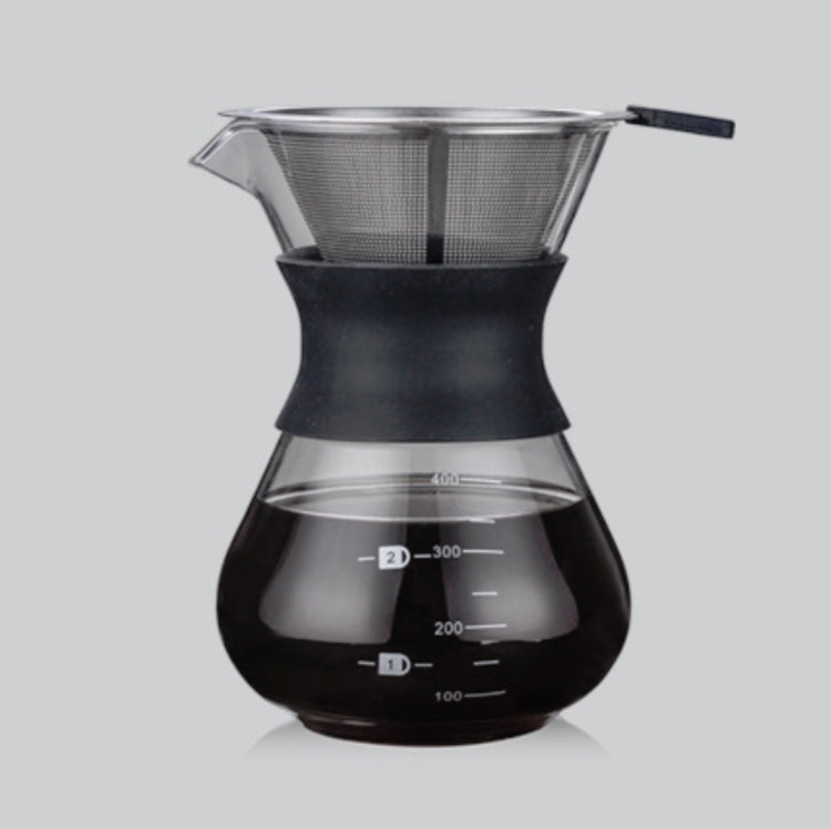 High Temperature Resistant Coffee Maker, Capacity:400ml, Style:With Strainer - free shipping - PMC TechLife - Order now!