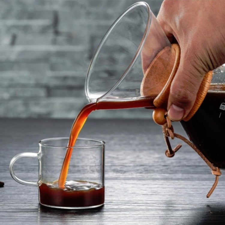 Hand Coffee Pot High Temperature Resistant 400ml Glass Coffee Pot, Style:Pot With Strainer - free shipping - PMC TechLife - Order now!