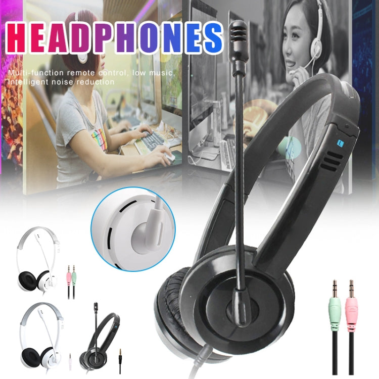 DANYIN DT326 Head-mounted Desktop Computer Children Learning Wire Headset with Microphone, Cable Length:1.8m, Style:USB(Black) - free shipping - PMC Jewellery - Order now!