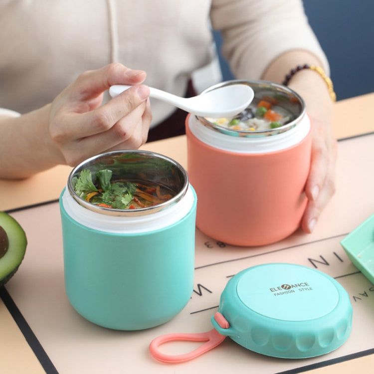 Stainless Steel Soup Cup Soup Pot Lunch Box Portable Thermos Cup(Green) - free shipping - PMC TechLife - Order now!