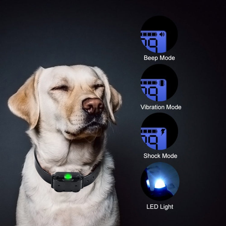Bark Stopper Dog Training Device Dog Collar with Electric Shock Vibration Warning(US Plug) - Training Aids by PMC TechLife | Online Shopping South Africa | PMC TechLife | Buy Now Pay Later Mobicred
