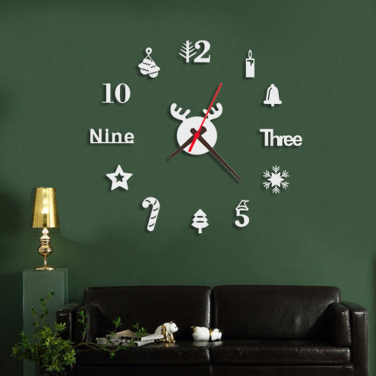 Acrylic 3D Wall Clock DIY Living Room Bedroom Wall Background Decoration(Silver) - DIY Clocks by PMc TechLife | Online Shopping South Africa | PMc TechLife | Buy Now Pay Later Mobicred